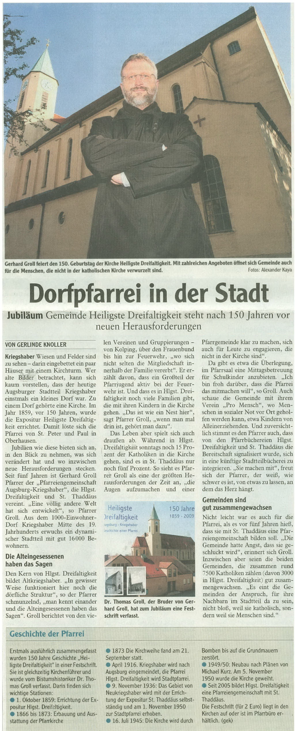 150 Jahre Dreifaltigkeit